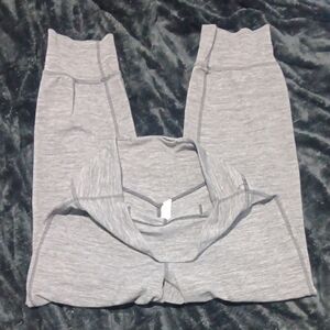 Lulu Lemon Light Heather Gray High-Waist Leggings